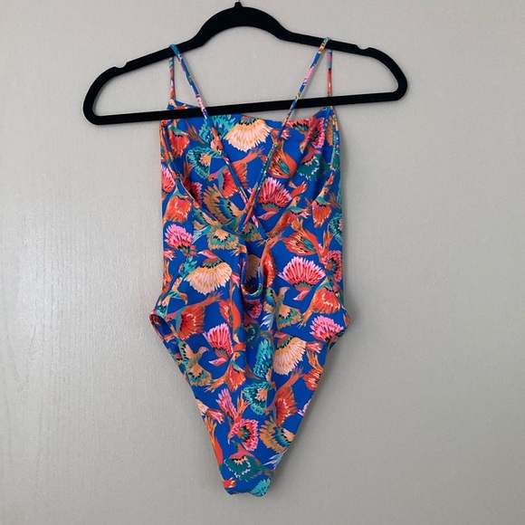 Skatie Tropical Birds One Piece Swimsuit Medium - Picture 4 of 6